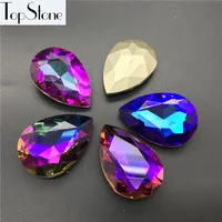 mix colors 10x14 13x18 18x25 20x30 мм каплевидные Необычные каменные стеклянные каплевидные бусины качество гелиотроп Бермуды синий Сфинкс Изготовление ювелирных изделий - Цвет: mix colors