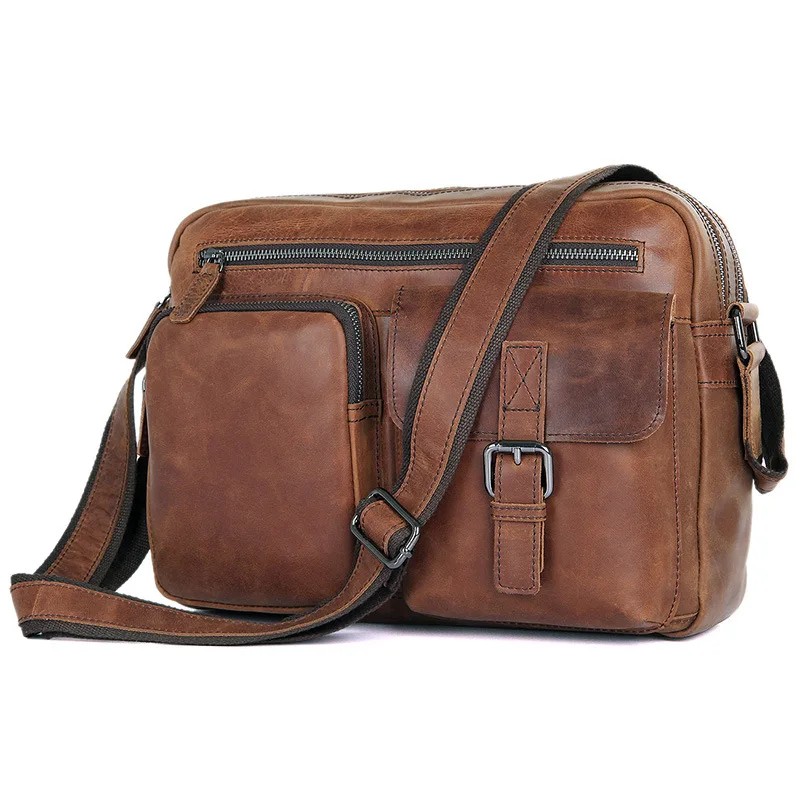 Billetera Натуральная кожа Мужская сумка для ноутбука деловая Crossbody | Багаж и сумки