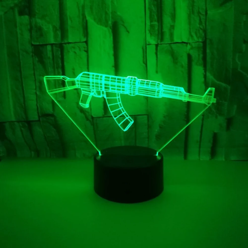 3D визуальная лампа Оптическая иллюзия светодиодный ночник удивительный 7 видов