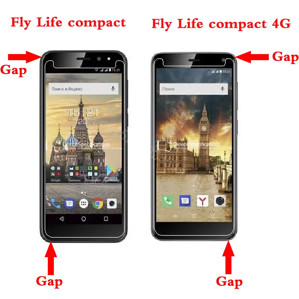 Закаленное стекло Взрывозащищенная защитная пленка для Телефона Fly Life compact 4G/Fly