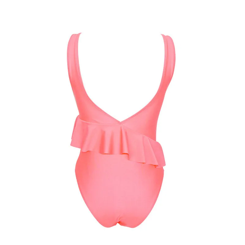 SAKKUS 2019 Глубокий V одна деталь купальник для женщин рюшами пикантные летние