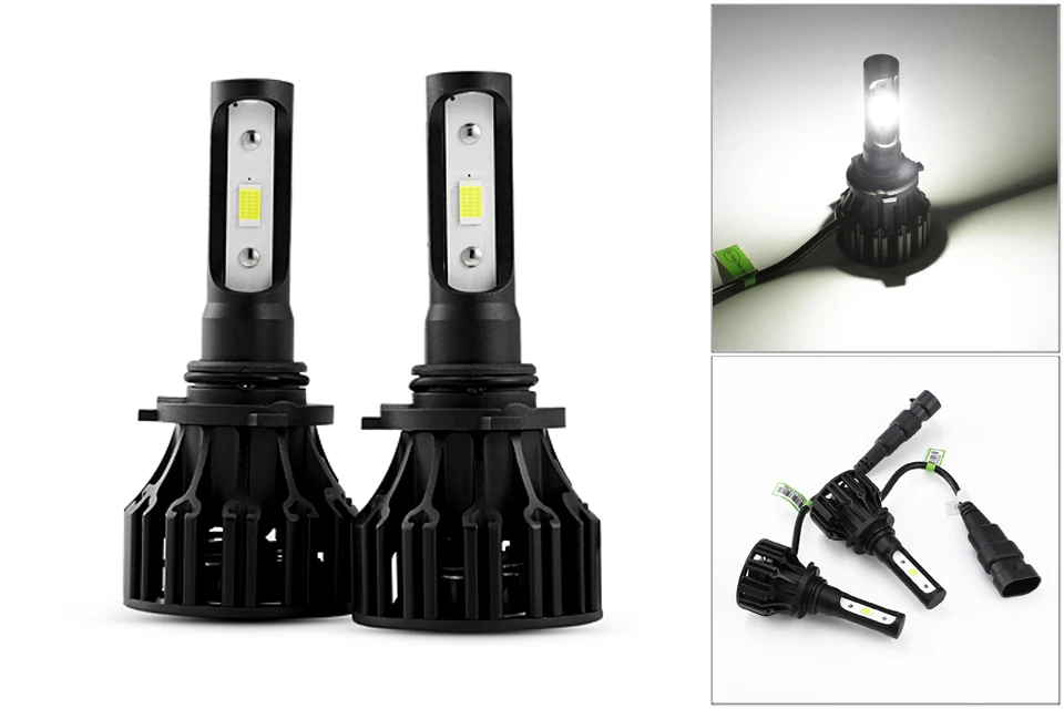 Oslamp T5 72 Вт H4 светодиодный фонарь для автомобиля 6500 К Белый COB чипы все-в-одном светодиодный H7 автомобильные фары с охлаждающим вентилятором 12 В H11 9005 9006 HB4