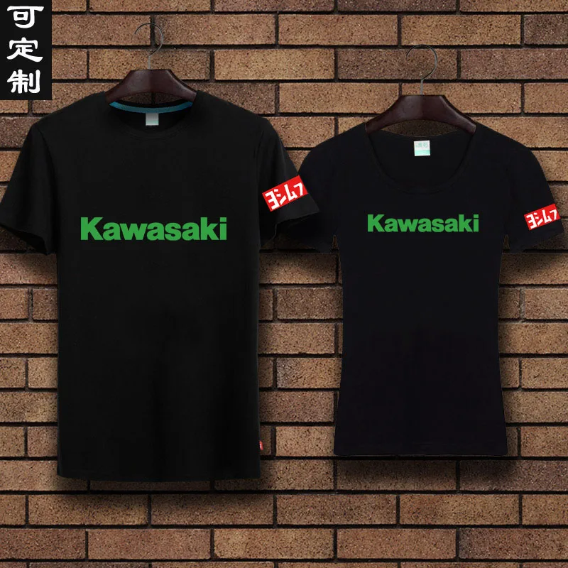 Мотоциклетная футболка Kawasaki из чистого хлопка с коротким рукавом MOTOGP |