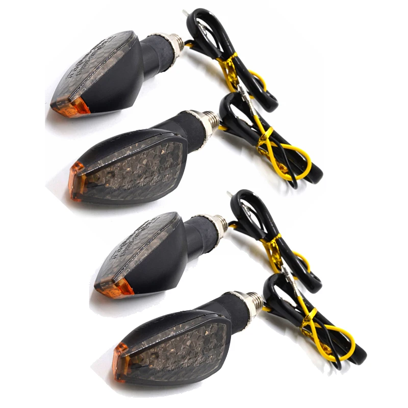 4 шт./компл. Светодиодная лампа для мотоцикла с дымовым сигналом поворота