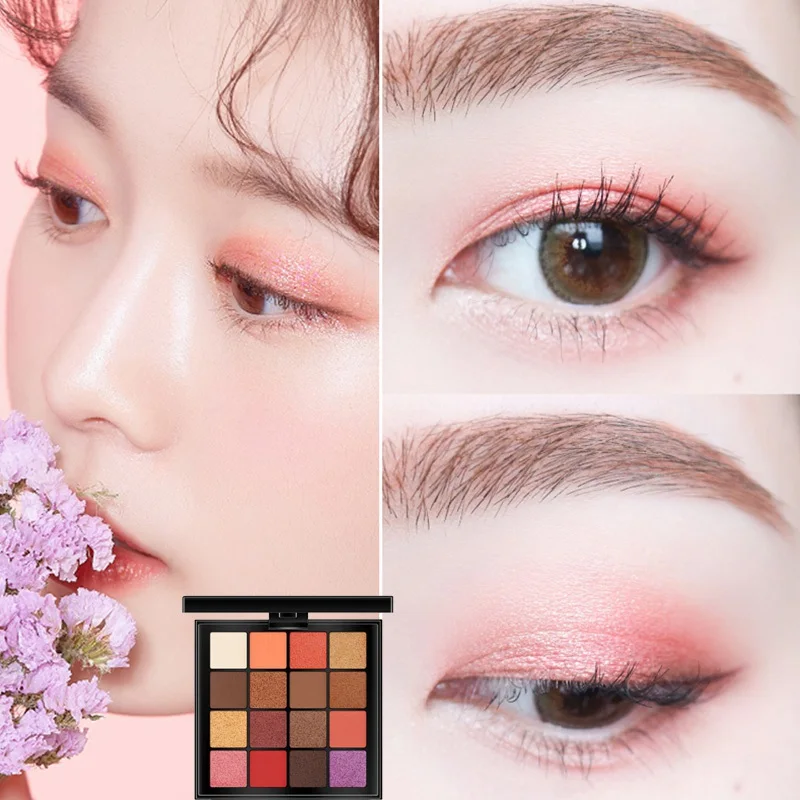 16 цветов Палитра Новое поступление очаровательные тени для век макияж матовая