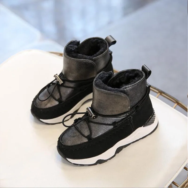 Children sneakers boys children's shoes winter new lace girls warm suede boots | Детская одежда и обувь