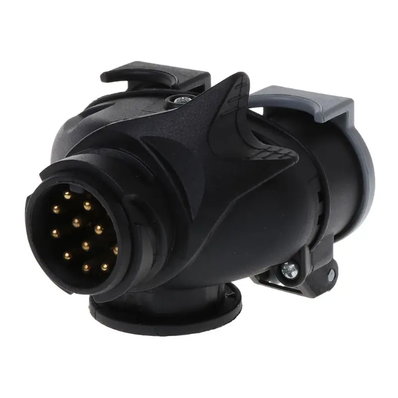 

13 Pin Plug to 12N / 12S 7 pin Sockets Caravan Towing Conversion Trailer Wiring Connector 12V
