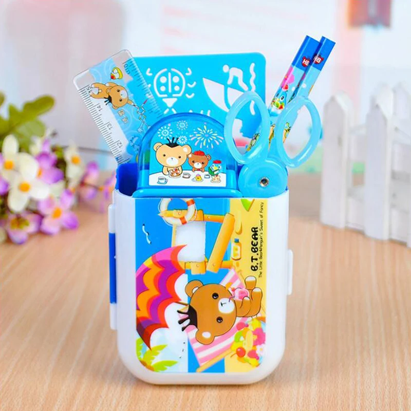 4 компл./лот Happy Bear Канцелярские наборы рождественские подарки на день рождения
