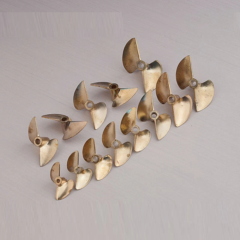 

FATJAY RC boat FT012 metal bronze 2-blade propeller positive 3.18mm 4mm 4.76mm diameter pitch 1.4 copper prop