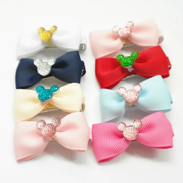 200 шт./лот Новый стильный детский бант для волос принцессы модный резиновый