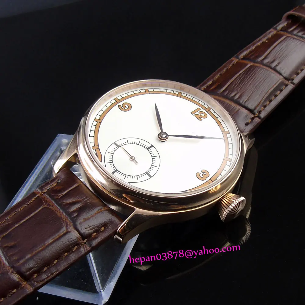 Стерильные мужские часы P188 простой набор из нержавеющей стали 44 мм с розами и