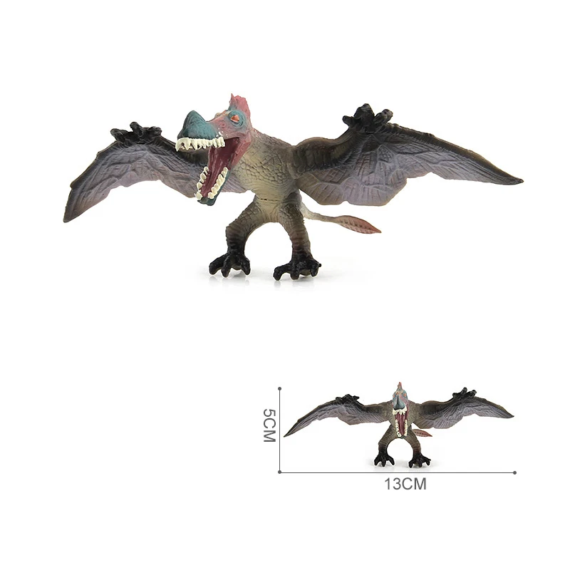 

6Pcs Simulation Dinosaur Model Set Wild Life Animal World Action Figures Educational Pterosaur Toys Gifts For Children Kids Boy