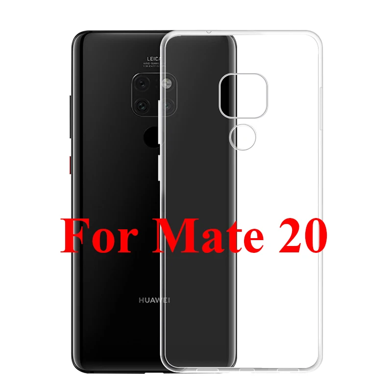 For Mate 20 Тонкий чехол для huawei mate 20 lite, прозрачный ТПУ силиконовый прозрачный мягкий чехол для huawei mate 20 Lite Pro Чехол для телефона - Цвет: For Mate 20