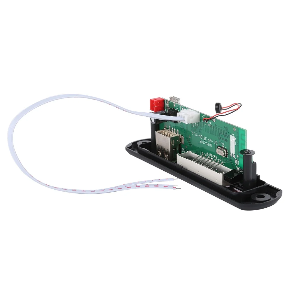Эдал полезные Беспроводной Bluetooth 12V 5V Micro USB микрофон 3,5 мм AUX аудио FLAC MP3 WMA декодер доска аудио модуль USB TF радио для автомобиля