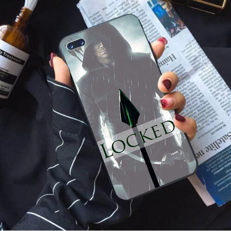case 2 Чехол для телефона Зеленая Стрела, мягкий чехол для iphone 8 7 Plus X 6 6 S XS Max xr SE 10 5 5S, крутой дизайн, силиконовый чехол для мобильного телефона - Цвет: case 2