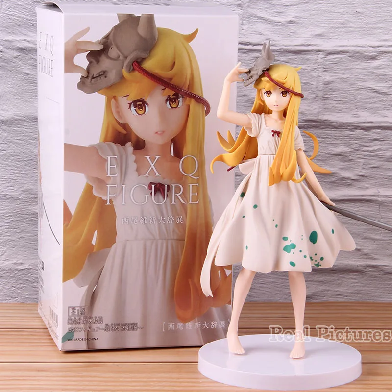 with retail box EXQ фигурка Monogatari Oshino Shinobu Bakemonogatari Shinobu фигурка ПВХ Коллекционная модель игрушки - Цвет: with retail box