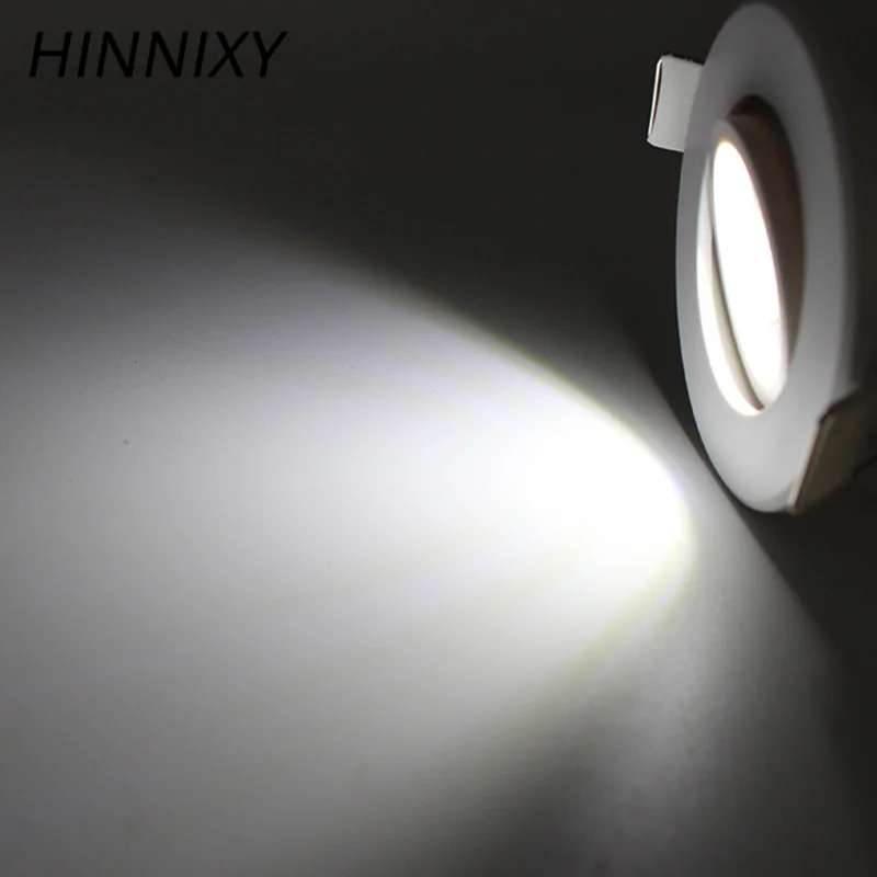 Hinnixy LED 5 Вт потолочные светильники 75 мм с отверстием COB точечная лампа круглая