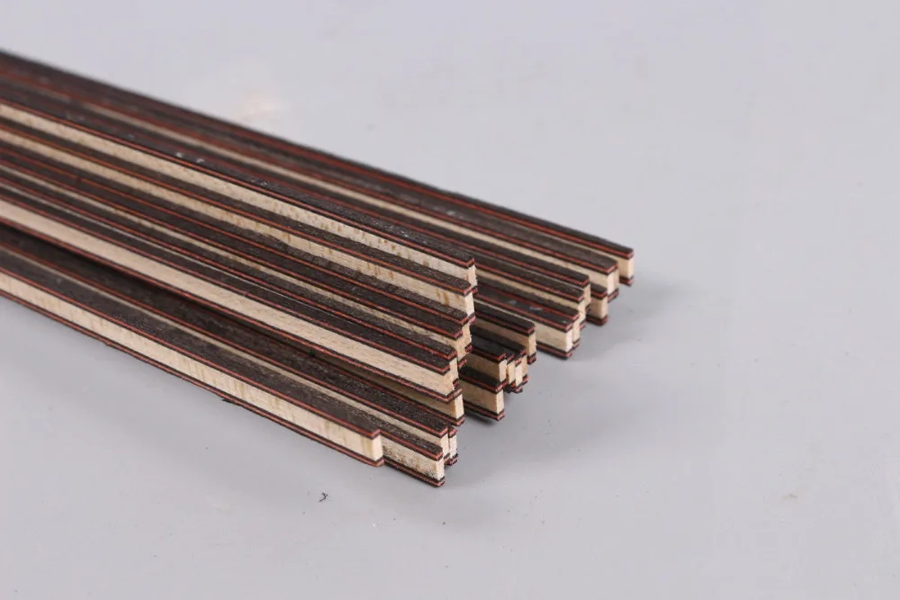 25 полосок гитары Luthier поставка Purfling Связывание маркета инкрустация 640x6x1 2 мм #147