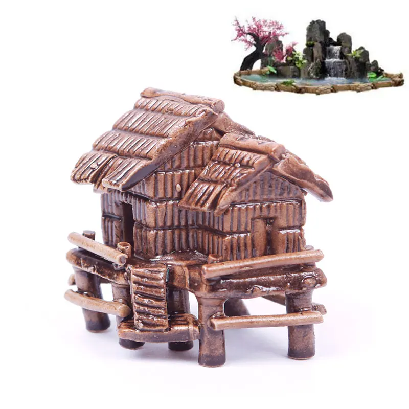 Мини искусственное украшение керамический дом в форме аквариума Украшение