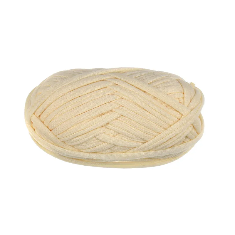 Beige Color KOKNIT Вязание толстой нитью вязание крючком Ткань Пряжа DIY сумка ковер подушка хлопок ткань футболка 100 г/шт. 30 м - Цвет: Beige Color