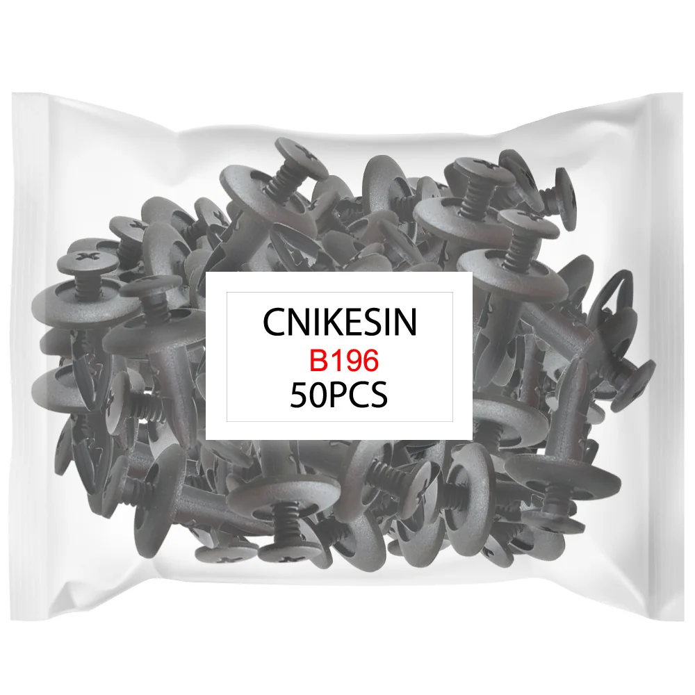 CNIKESIN 50 шт. B196 6 7 мм стопорный винт типа нажима с заклепками нейлоновая