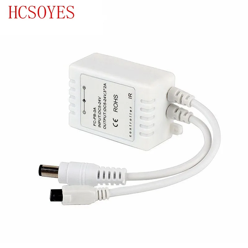 

DC12V IR 24keys Led Dimmer Infrared remote control for single color 5050 3528 2835 led strip light tape