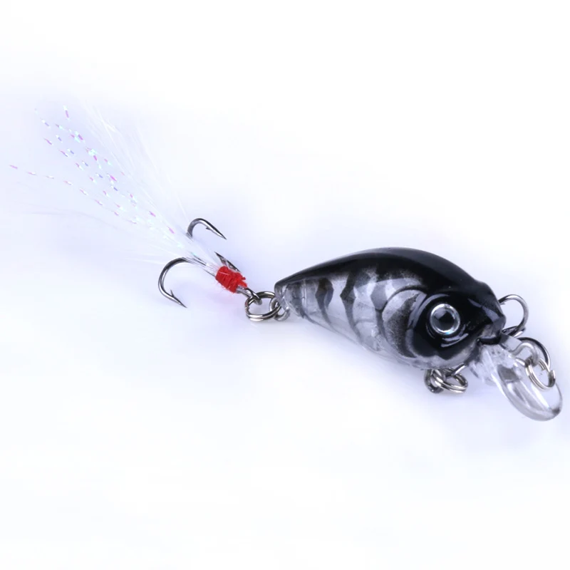 

Fishing wobbler bait spin bait hard fishing bait spinner parker spin bait wobbler fishing tackle with feather hook bait
