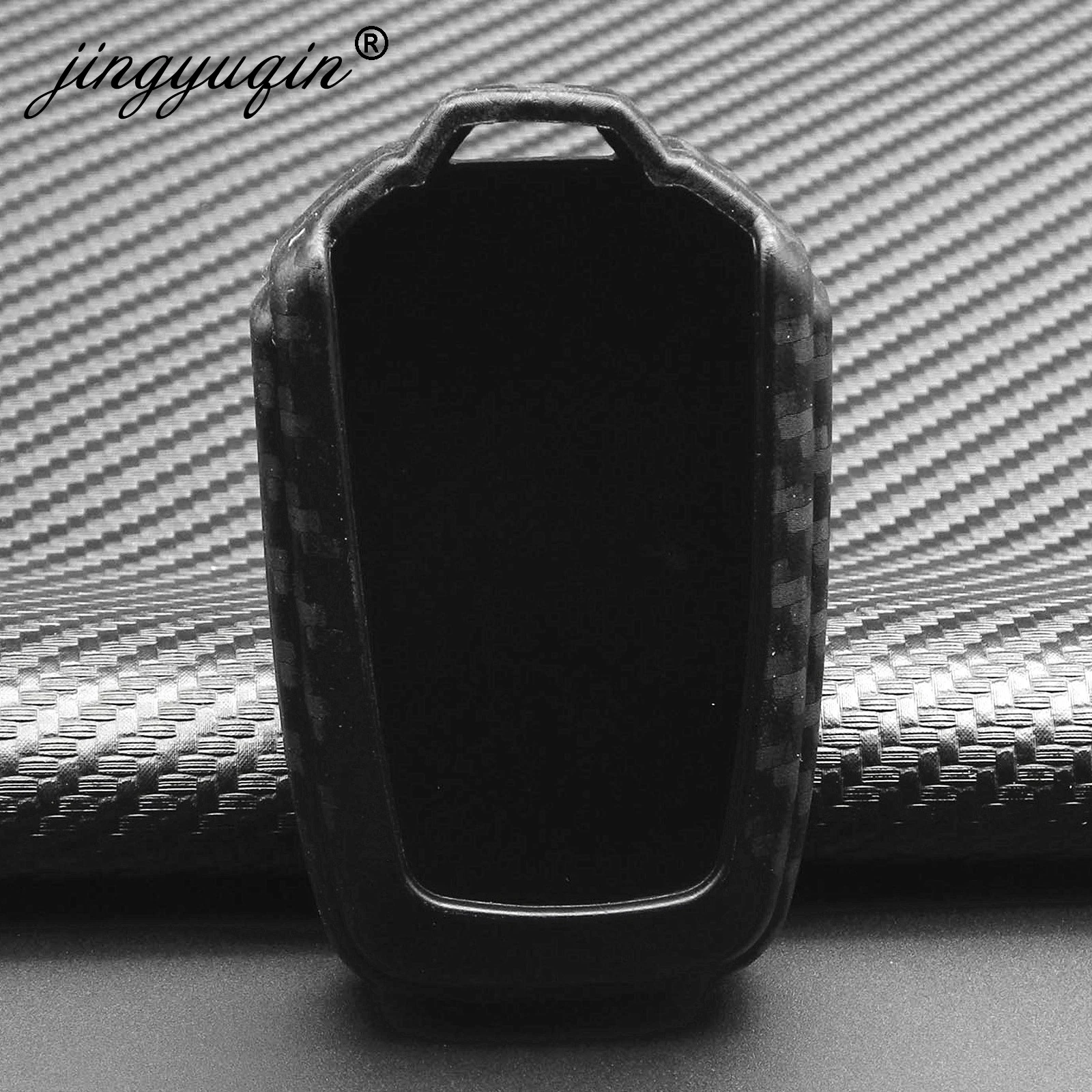 Чехол jingyuqin из углеродного волокна с рисунком мягкий силиконовый автомобильный