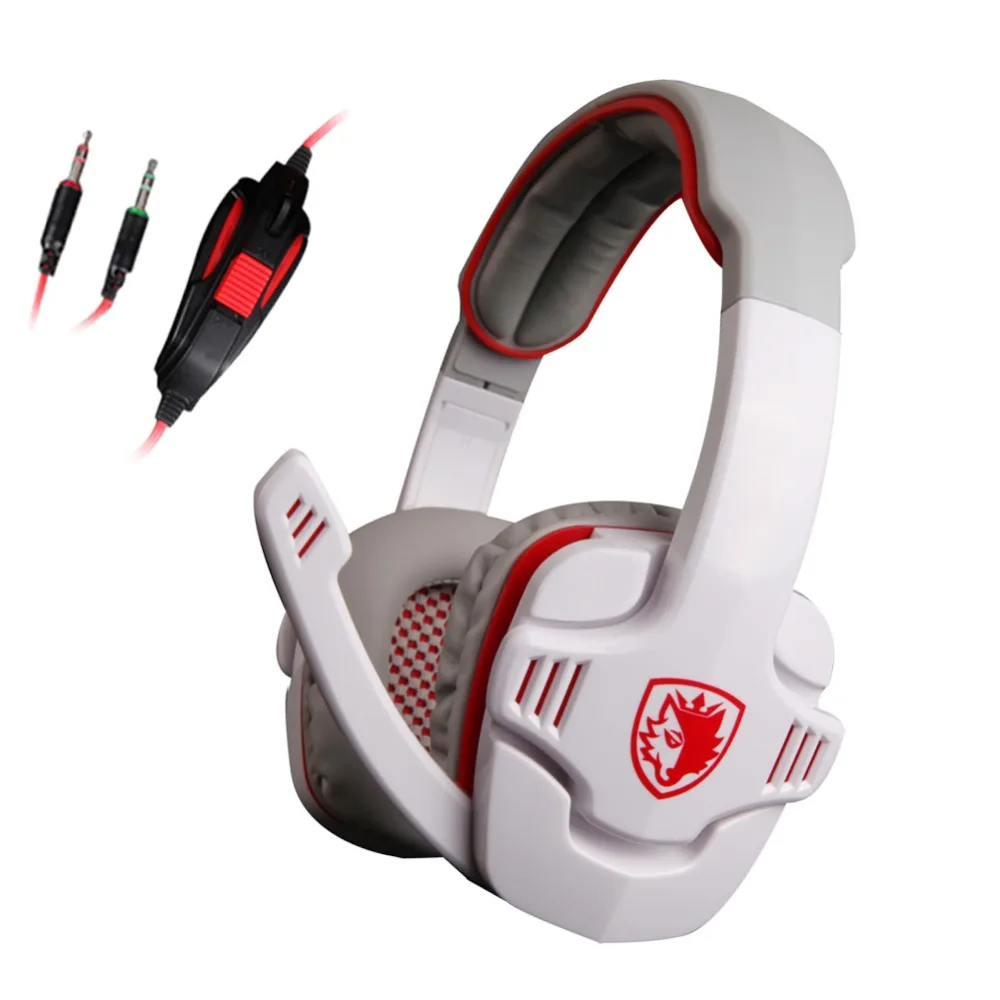 SADES SA-708 Gaming Headset Stereo Headphones Earphones with Microphone for Computer Laptop Skype Mobile Phone High Quality | Электроника