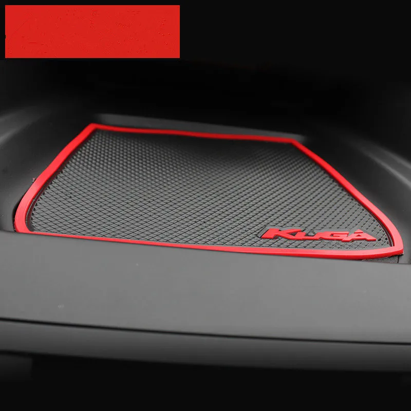 Резиновый коврик для Ford 2013-2015 kuga слот-коврик двери 3D пылезащитный чашки