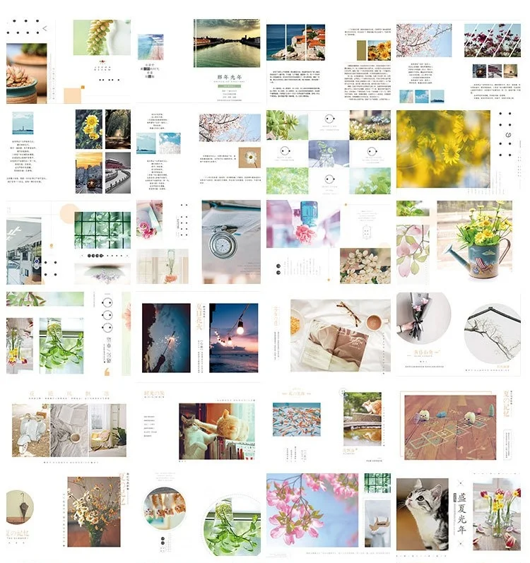 30 Sheets/Set Summer Scenery series Postcard/Greeting Card/Message Card/Birthday Letter Envelope Gift Card Two sizes | Канцтовары для