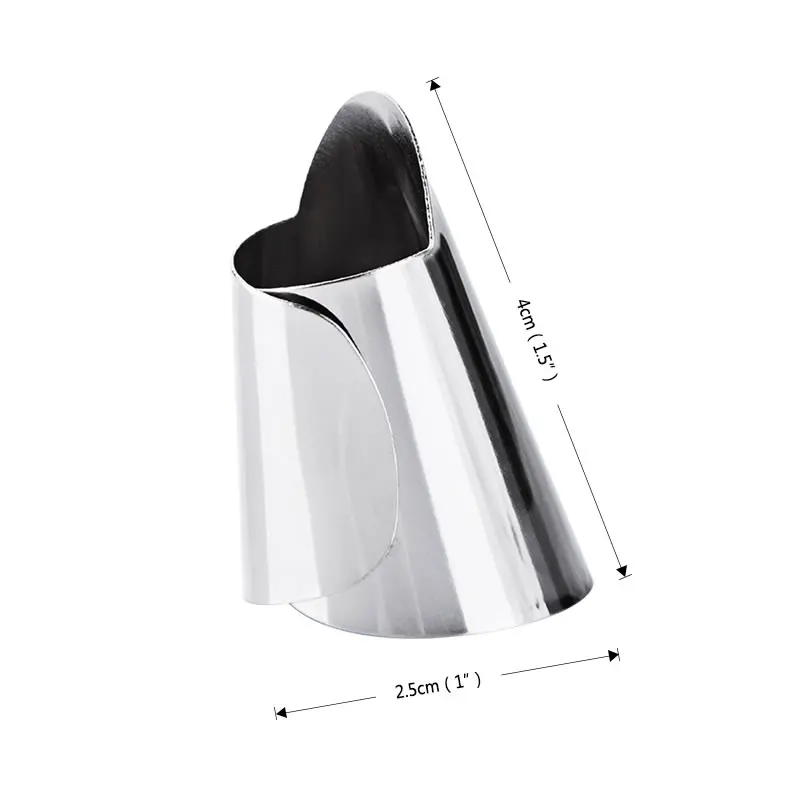 2 шт. защита для пальцев из нержавеющей стали фруктов овощей бобов чеснока|Защита