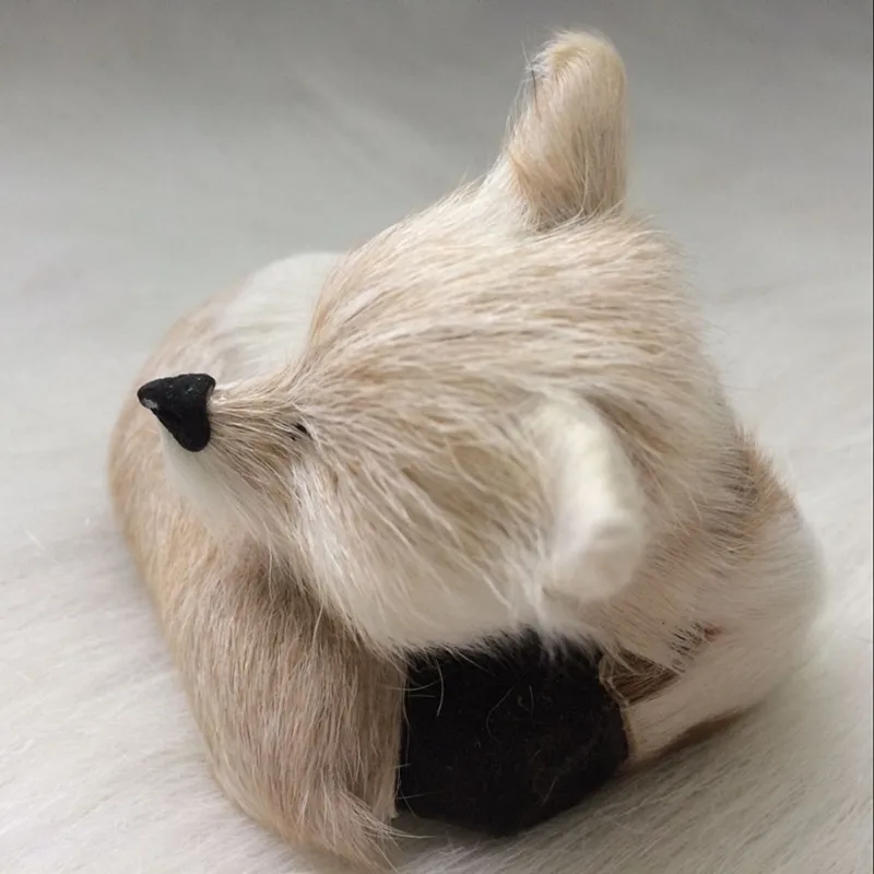 ZILIN мини Спящая лиса милая маленькая Лисичка дешевая декорация для автомобиля 8*5