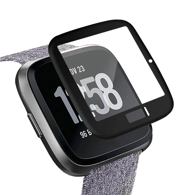 Защитный чехол для часов Fitbit Versa Lite с полным покрытием закаленное стекло защиты