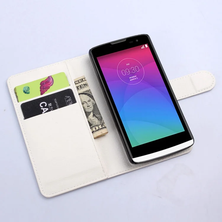 Кошелек Стиль PU Кожаный Чехол Для LG Leon C40 Защитная Крышка с stander Funtion Карты Слот |