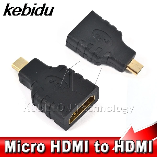 Kebidu Micro адаптер Папа мама HD золотое покрытие конвертер F M Тип D разъем для