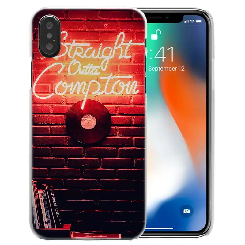 13 Жесткий пластиковый Чехол Straight Outta Compton NWA для iPhone XS Max XR X 10 7 8 6 6 S Plus 5s SE 5 4s 4 5C Прозрачный чехол для телефона - Цвет: 13