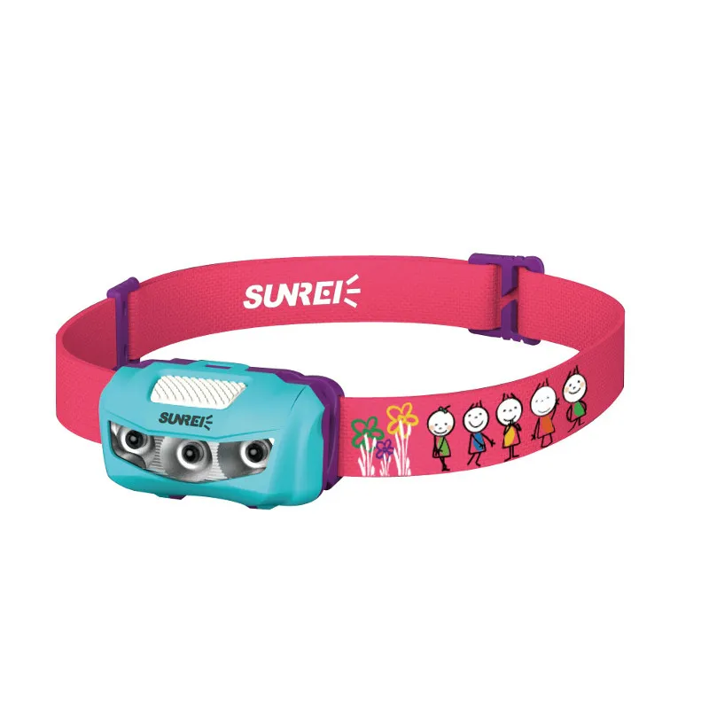 SUNREI BEBE дети/Дети IPX6 налобный фонарь - Цвет: Blue