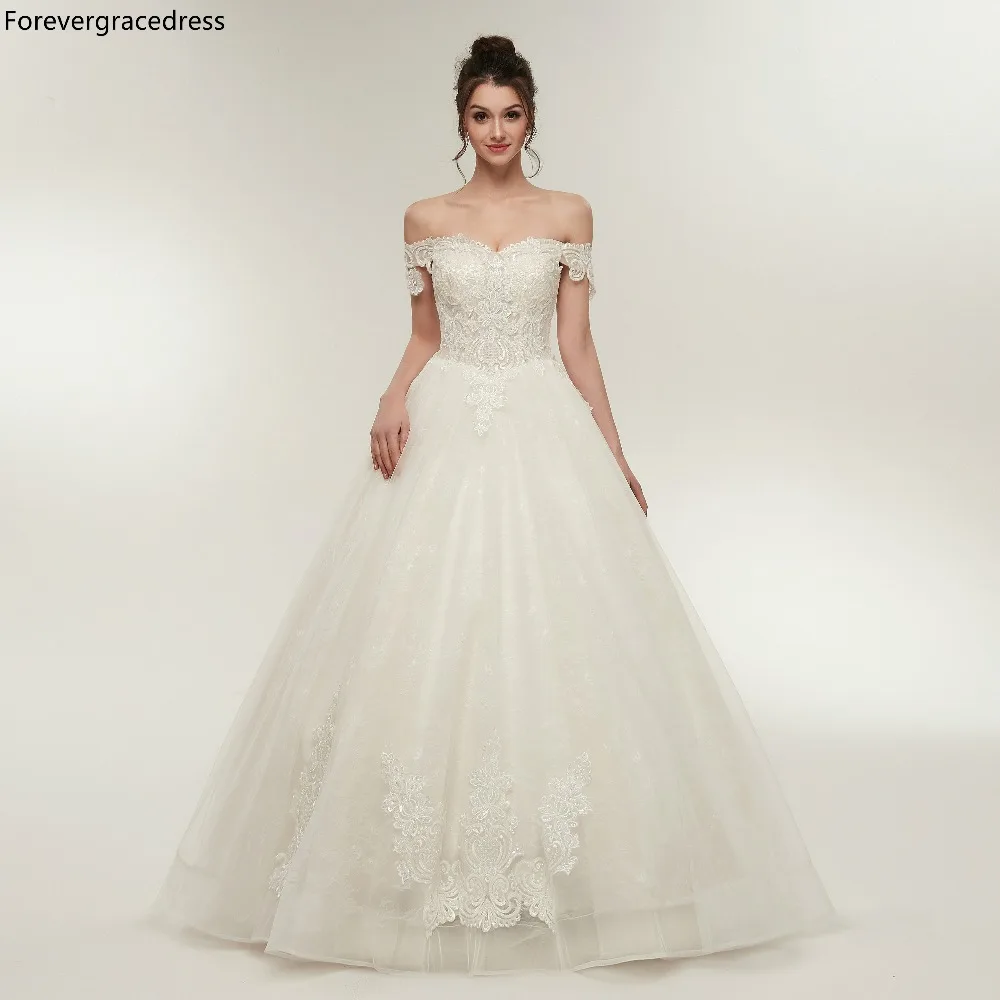 Forevergracedress элегантная белая цвета слоновой кости свадебные платья 2019