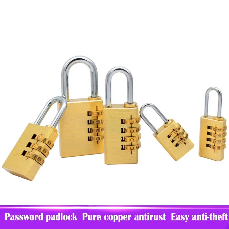 Латунный кодовый замок большой навесной наружные железные ворота складские