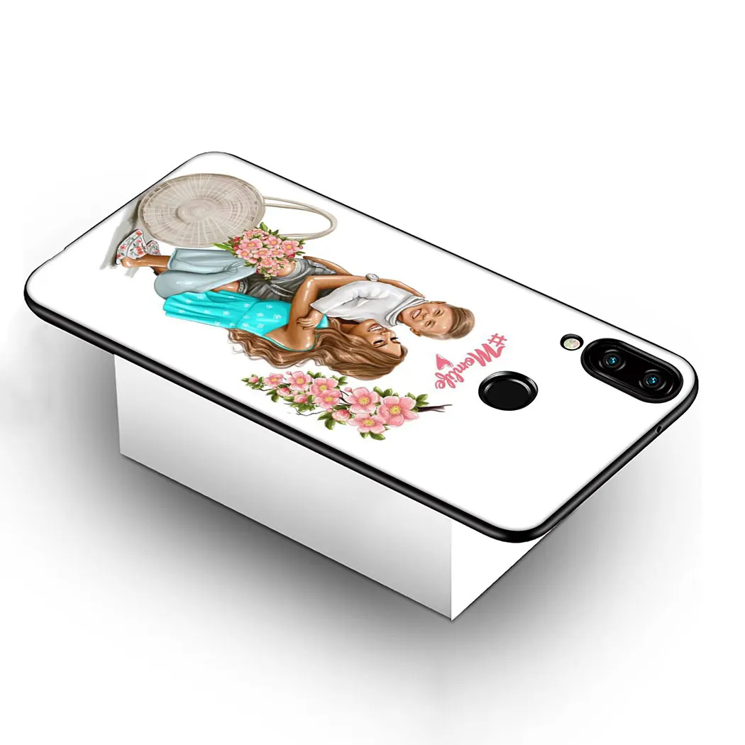 IYICAO mom baby Soft Phone Case for Huawei Mate 10 20 Lite Pro Nova 2i 3 3i 4 Cover |