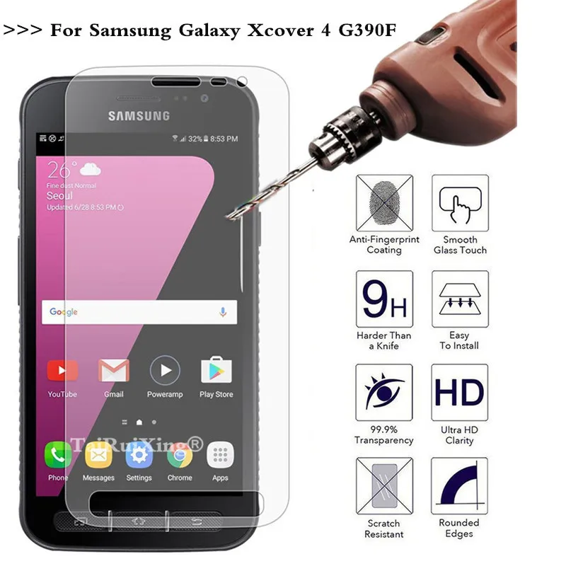 9H 2.5D 0 26 мм Закаленное стекло протектор экрана для Samsung Galaxy X крышка 4 G390 G390F