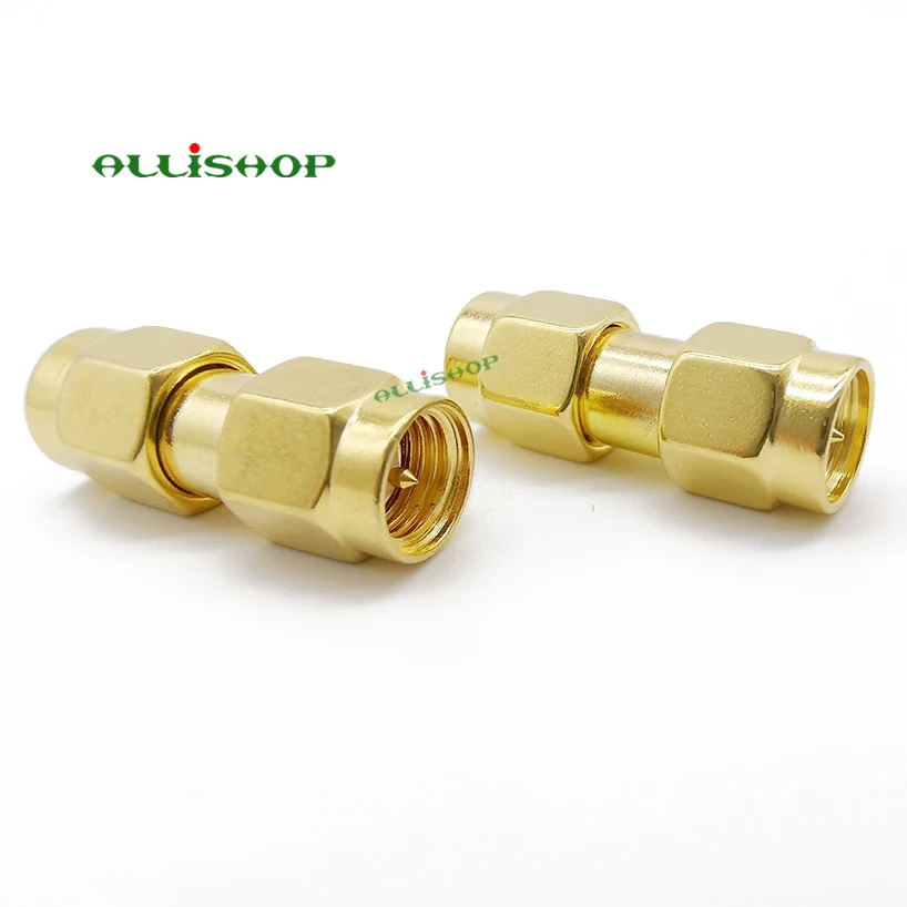 Коаксиальный адаптер SMA Штекер РЧ позолоченный штекер к штекеру прямой RF