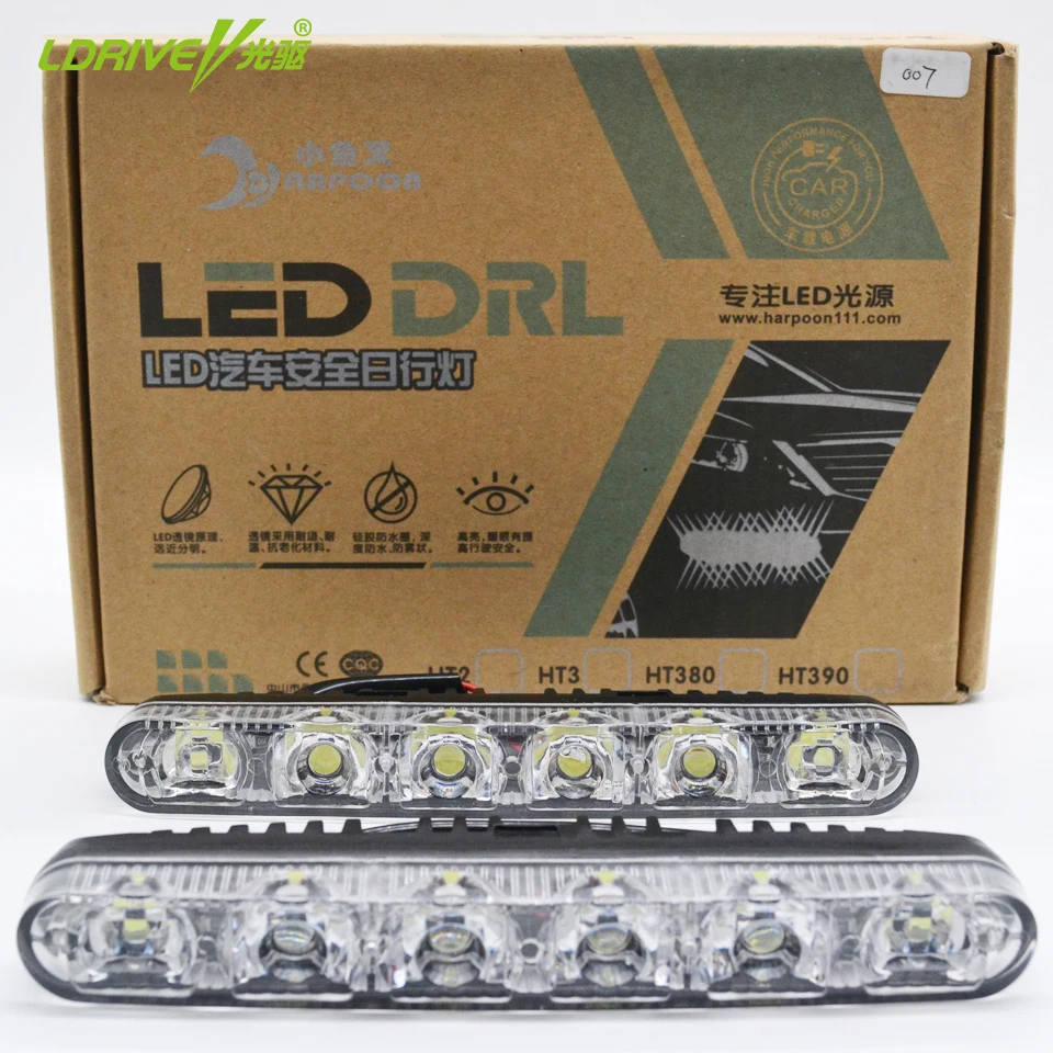 2 шт./лот автомобильный рабочий свет водонепроницаемый белый дневные ходовые