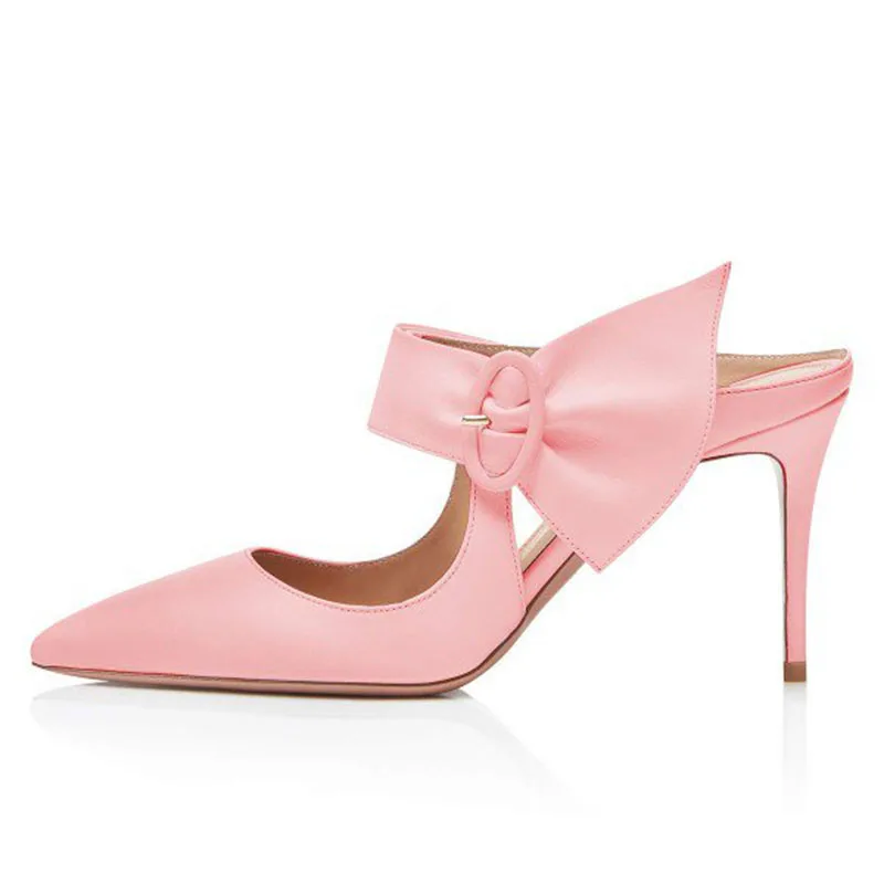 Босоножки женские с ремешком на щиколотке сандалии острым носком тонком каблуке