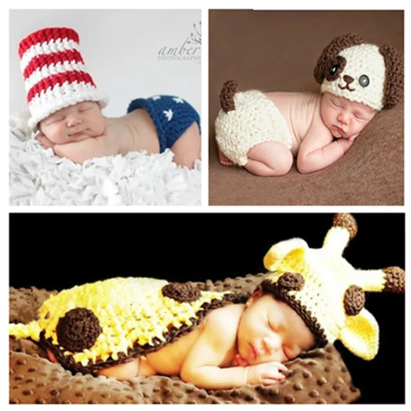 Детская коллекция одежды для фотосъемки новорожденных в помещении креативные