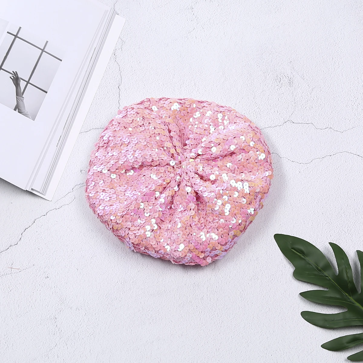 UK Muticolor Sequin Basco Hat Beret Disco маскарадный костюм для вечеринки головной убор