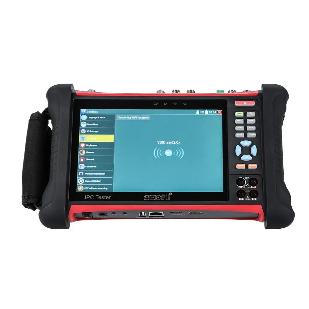 SEESII X7MOVTADHSPLUS 7 &quotтестовый er монитор 4 K Wi Fi ip камера TVI CVI CCTV IP безопасности тест PTZ