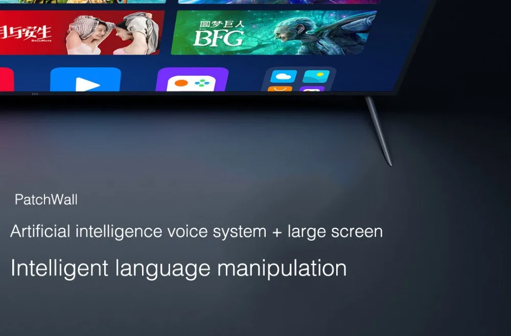 Xiaomi tv 4 75 дюймов английский интерфейс 4K Ultra-thin11.4mm корпус интеллектуальный пульт дистанционного управления 4K HDR 2 ГБ+ 32 ГБ Dolby sound