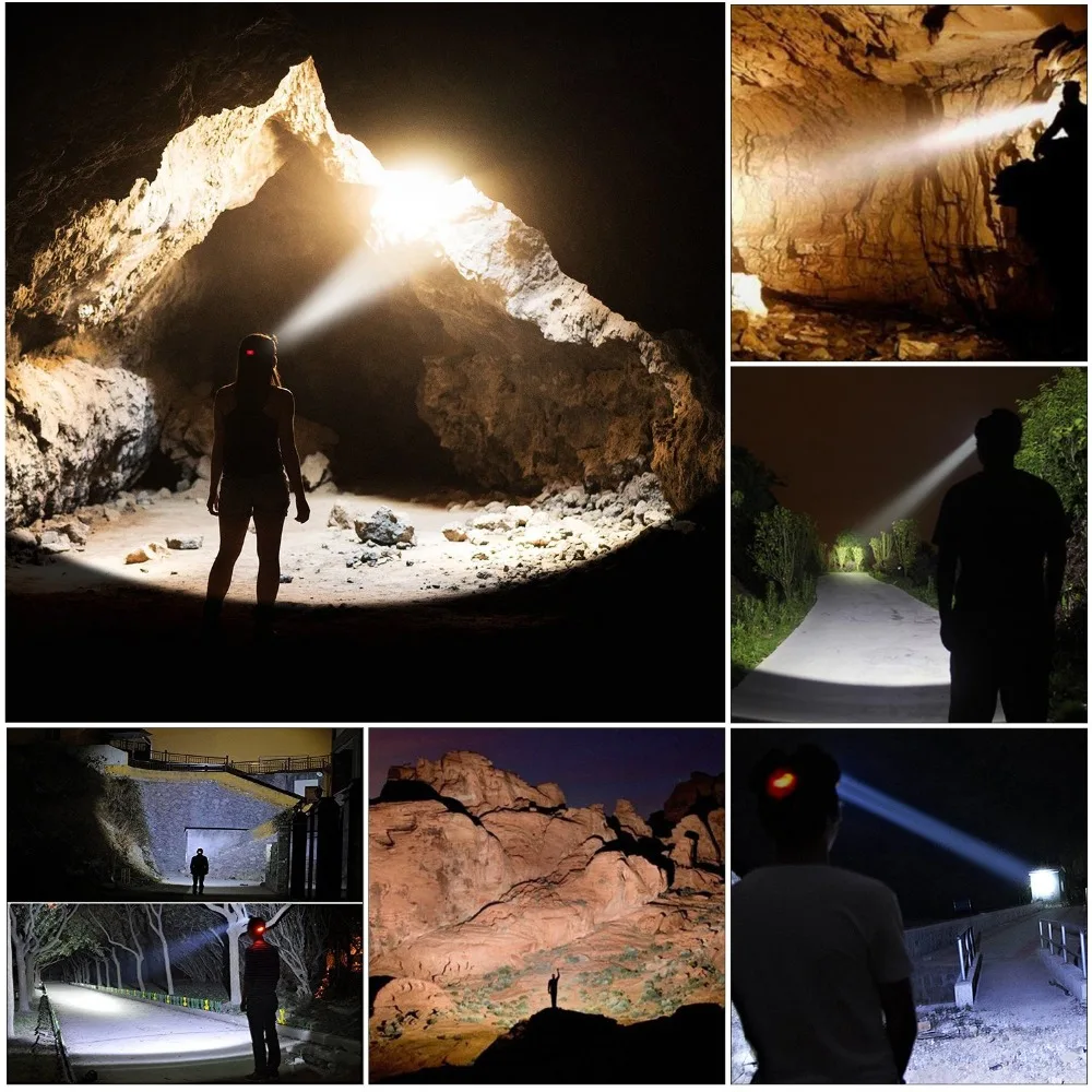 Светодиодные фары супер яркие 5 LED Высокий люмен перезаряжаемый масштабируемый